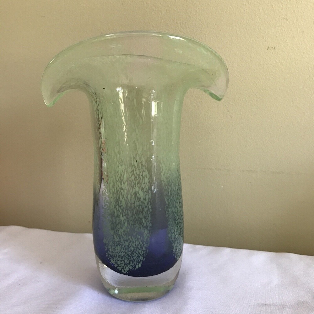 teleflora‎ Hand Blown Art Glass tulip vase